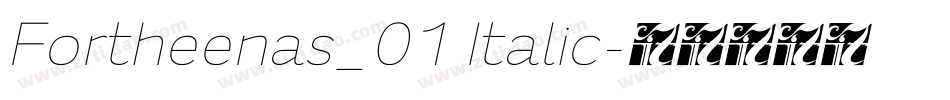 Fortheenas_01 Italic字体转换